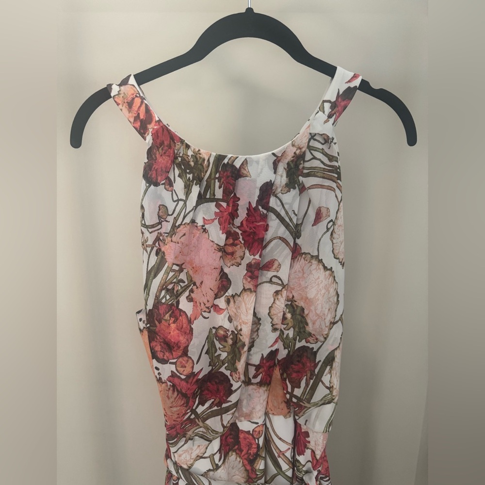 Adrianna Papell Floral Sleeveless Halter Maxi Dress, Size 16W - Picture 3 of 10